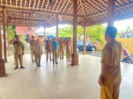 Pemerintah Kalurahan Pampang Gelar Apel Pagi dan Koordinasi Rutin Pamong